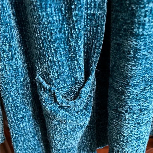 Karen Scott Blue Cardigan Soft Knit Layering Piece - Picture 4 of 5